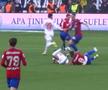 FOTO Accidentare Dani Iglesias în CSA Steaua - Dinamo