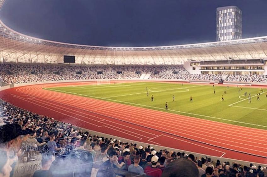 Așa ar urma să arate noul stadion din Bacău // foto: Facebook @ Municipiul Bacău