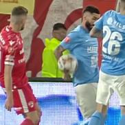 Penalty anulat în Dinamo - FC Voluntari  / FOTO: Capturi TV @Prima Sport 1