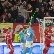 Penalty anulat în Dinamo - FC Voluntari  / FOTO: Capturi TV @Prima Sport 1