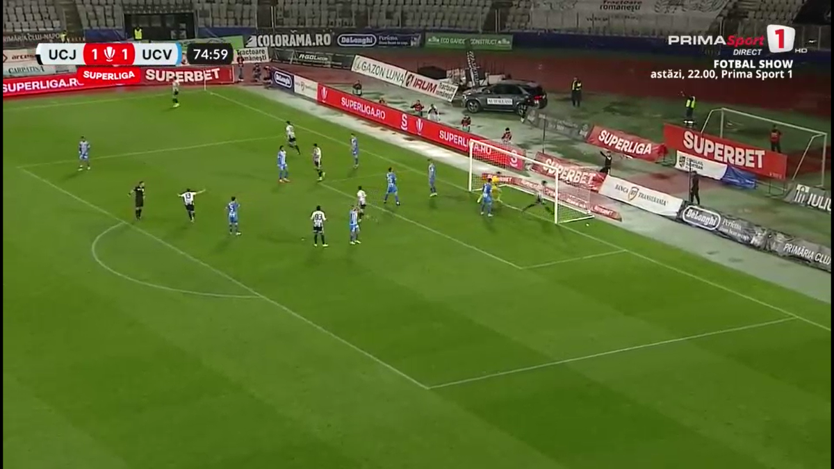 U Cluj - Craiova 2-1. Ce coșmar! Gjoko Zajkov, un nou autogol uluitor în acest play-off
