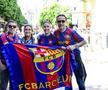Fanii celor de la Barcelona au făcut show în Sevilla înaintea meciului cu Real Madrid