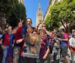 Fanii celor de la Barcelona au făcut show în Sevilla înaintea meciului cu Real Madrid