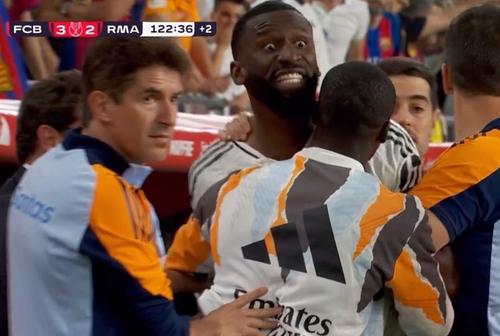 Rudiger „a turbat” de furie pe margine în Barcelona - Real Madrid