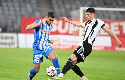 U Cluj - Universitatea Craiova 2-1 » Scapă decisiv FCSB? Zajkov i-a îngropat pe olteni în gazonul „subacvatic” de pe Cluj Arena și îi furnizează campioanei mingea de titlu