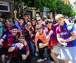 Fanii celor de la Barcelona au făcut show în Sevilla înaintea meciului cu Real Madrid