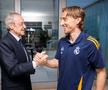Florentino Perez este la Sevilla alături de jucătorii de la Real Madrid