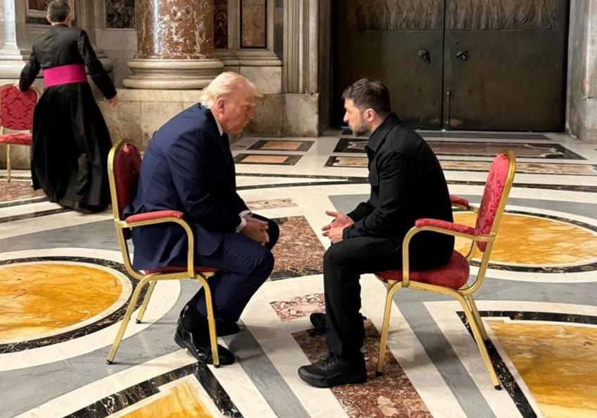 Întâlnirea Trump - Zelenski de la Vatian / Sursă foto: Facebook