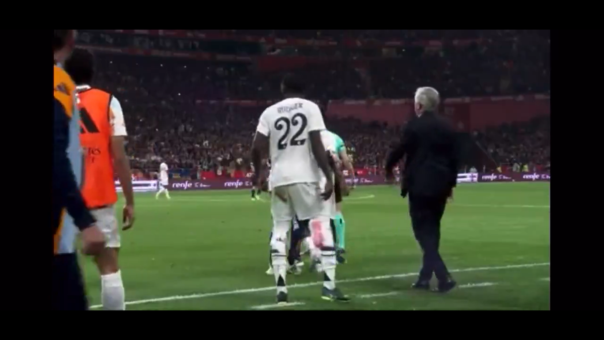 Rudiger a aruncat cu sticla după arbitru în El Clasico