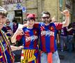 Fanii celor de la Barcelona au făcut show în Sevilla înaintea meciului cu Real Madrid
