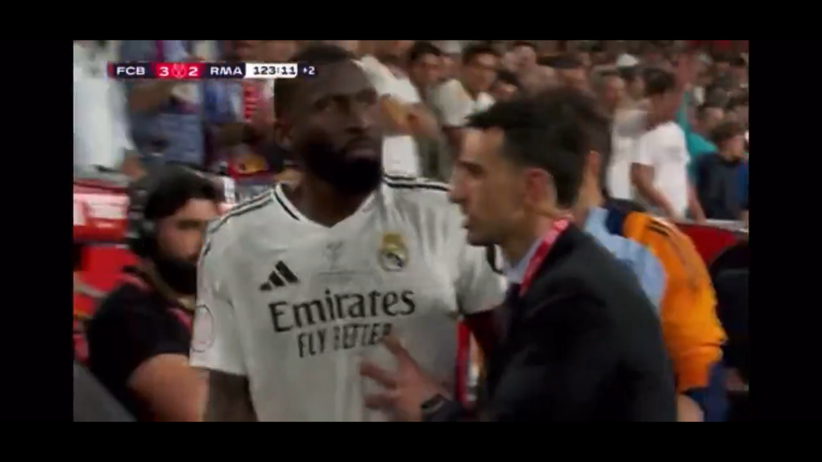 Rudiger a aruncat cu sticla după arbitru în El Clasico