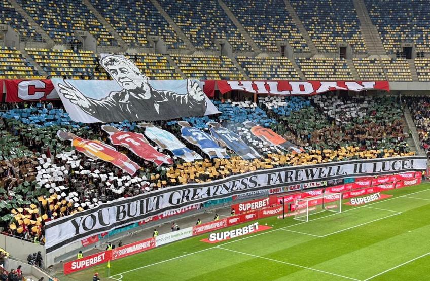 Scenografia prin care PCH l-a omagiat pe Mircea Lucescu
