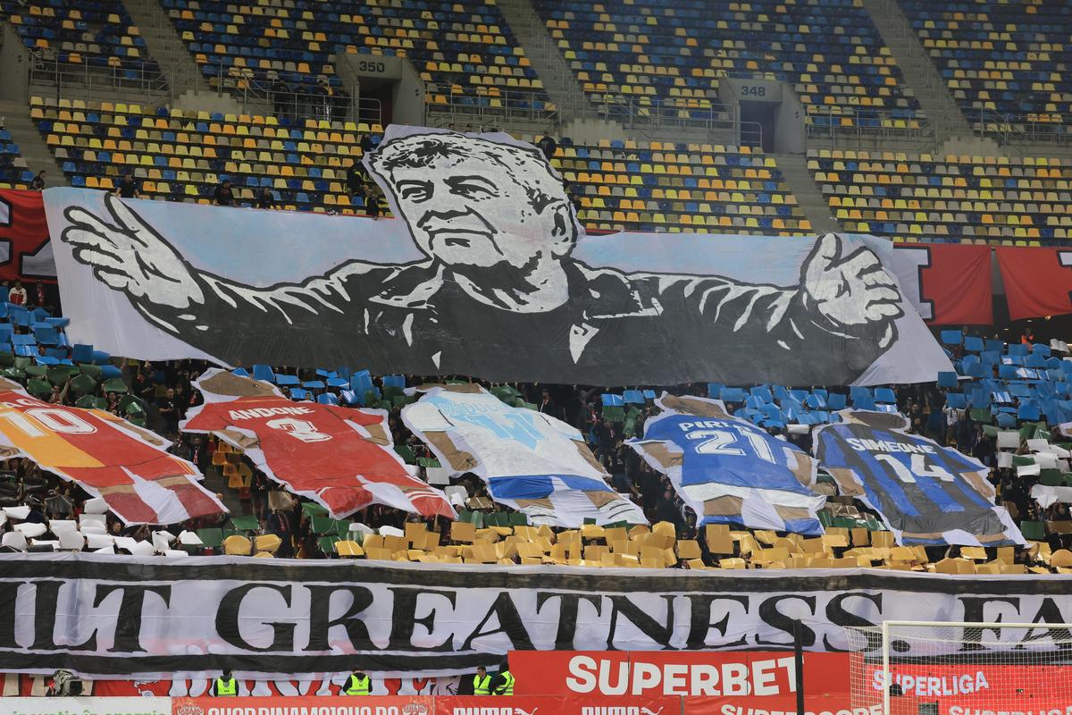 PCH, scenografie în amintirea lui Mircea Lucescu la Dinamo - Rapid, 26.04.2026