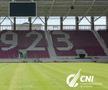 Imagini spectaculoase de la Stadionul Rapid! S-a montat gazonul + imnul echipei a răsunat la stația de amplificare