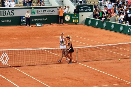 Karolina Pliskova a fost eliminată de debutanta Leolia Jeanjean / Sursă foto: Twitter @gasparlanca