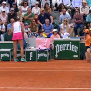 Irina Begu a fost aproape de descalificare în meciul cu Ekaterina Alexandrova / Captură Eurosport