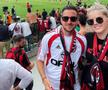 Adrian și Anda Păun, prezenți la meciul care i-a adus primul titlu lui AC Milan după o pauză de 11 ani / Sursă foto: instagram.com/paunadrian95/