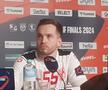 Înmărmurit în conferință! Golgeterul lui Dinamo, afectat vizibil de eșecul din Final Four