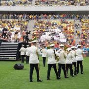 Arena Națională, 25 mai. Meciul de retragere al Generației de Aur, care a învins selecţionata Legendelor Lumii, cu scorul de 3-2. Loredana Groza, show înainte de meci FOTO: Ionuț Iordache (GSP)