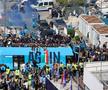 Parada jucătorilor lui Antonio Conte pe faleza din Napoli după titlul câștigat în Serie A / Foto: Imago