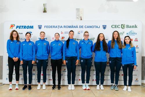 Echipajul feminin de 8 plus 1 al României pentru CE 2025 Foto: FR Canotaj