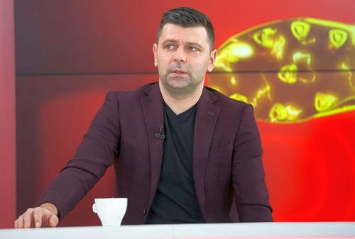 Raul Rusescu, în studioul Gazetei Spoturilor, foto: Ionuț Iordache