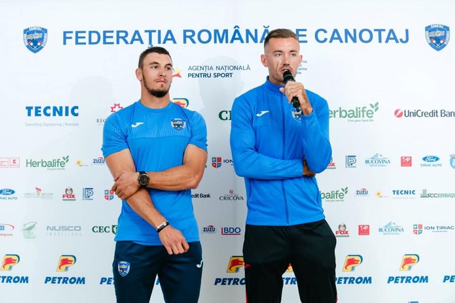Andrei Cornea (stânga) și Marian Enache, campionii europeni și olimpici la dublu vâsle Foto: FR Canotaj România la Campionatele Europene de canotaj: 12 echipaje, 43 de sportivi și multe schimbări în bărci » Obiectiv: „Cel mai important e să fie competitivi, nu neapărat medaliile!”