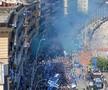 Parada jucătorilor lui Antonio Conte pe faleza din Napoli după titlul câștigat în Serie A / Foto: Imago