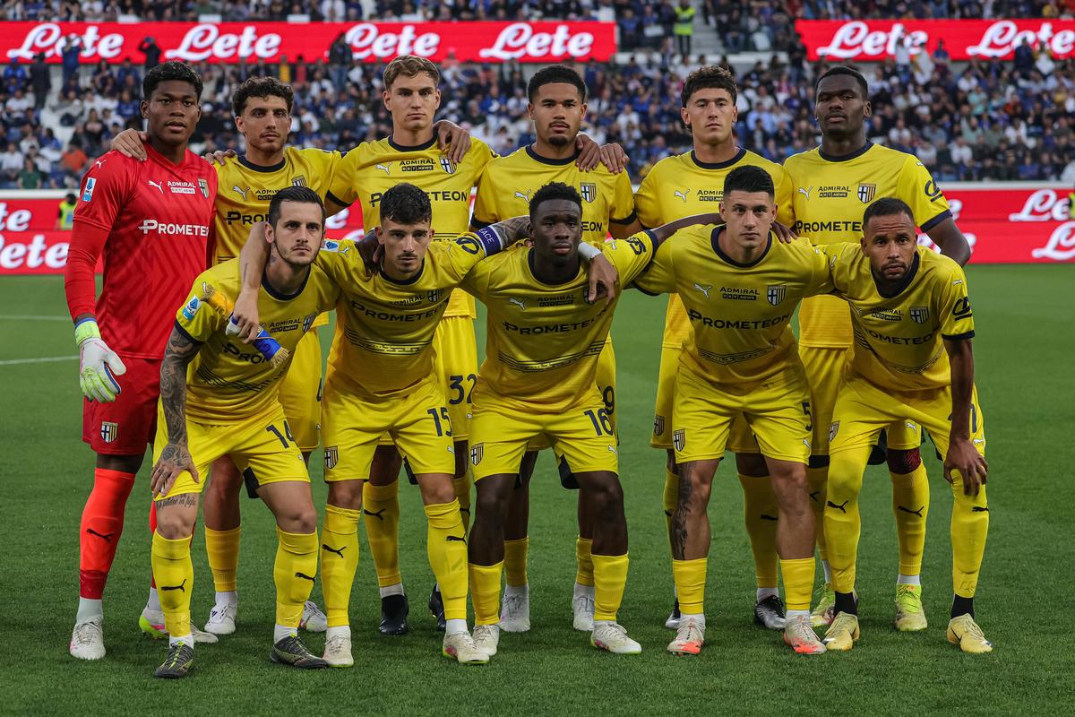 Imagini de la bucuria Parmei, după rămânerea în Serie A / foto: Imago