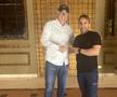 Ion Burchi, lângă antrenorul Laurent Blanc Foto: colecție personală