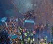 Parada jucătorilor lui Antonio Conte pe faleza din Napoli după titlul câștigat în Serie A / Foto: Imago