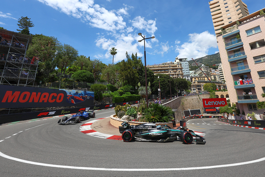 George Russell și Alex Albon, în timpul Marelui Premiu de la Monaco. Foto: Imago
