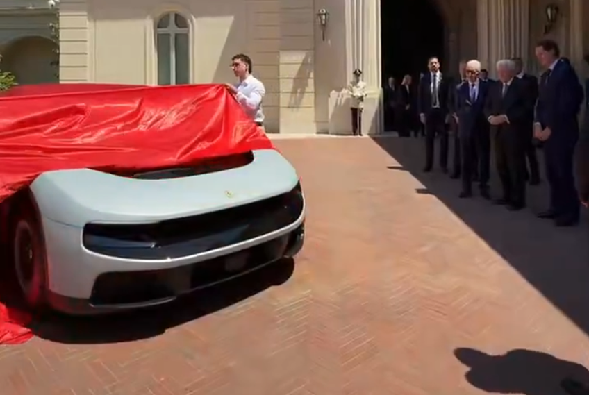 Ferrari a prezentat primul model electric din istorie // Capturi foto: X