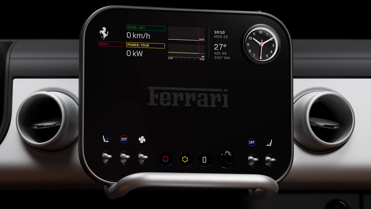 Ferrari a prezentat primul model electric din istorie