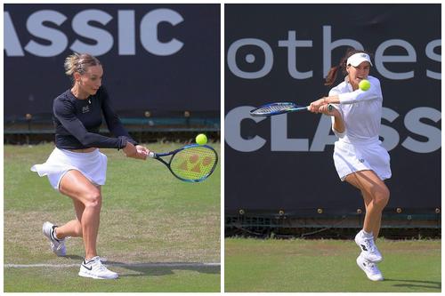 Ana Bogdan (în stânga) și Sorana Cîrstea // foto: Guliver/gettyimages
