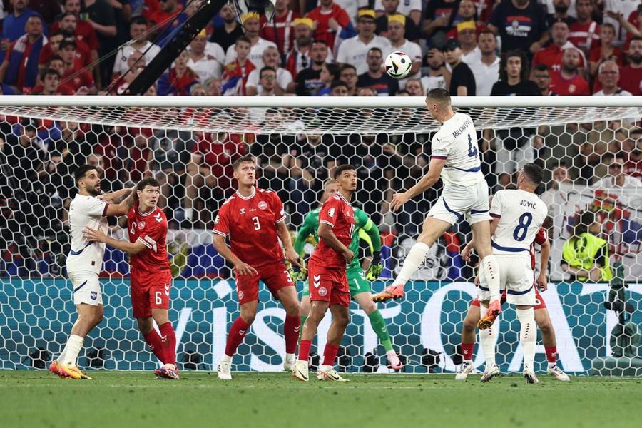 Luka Jovic a reușit unicul gol al naționalei Serbiei, în remiza (1-1) cu Slovenia / Foto; Imago Scandal la sârbi după eliminarea de la Euro 2024 » Motivul pentru care președintele țării e „extrem de furios”