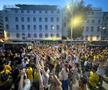 Suporterii naționalei au sărbătorit la Universitate calificarea în optimile de la Euro 2024 / foto: Ionuț Iordache