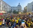Suporterii naționalei au sărbătorit la Universitate calificarea în optimile de la Euro 2024 / foto: Ionuț Iordache