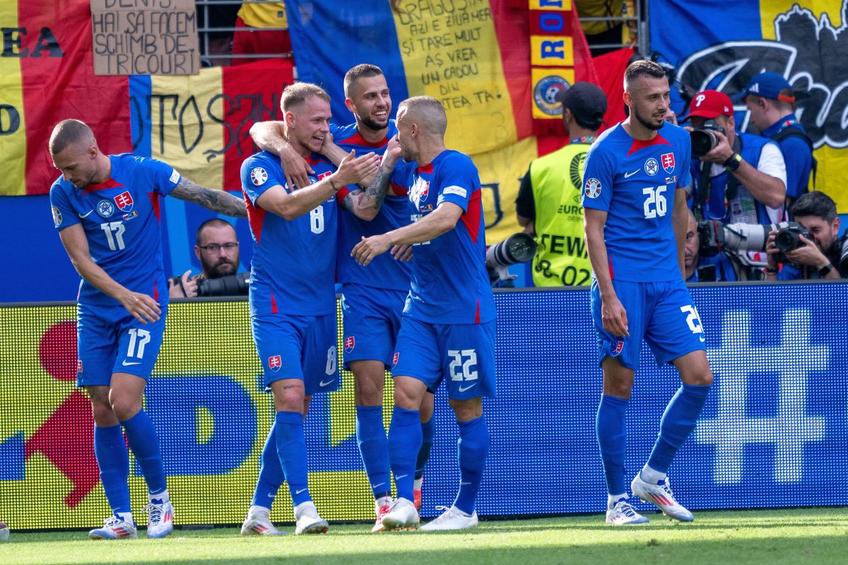 Naționala Slovaciei, în meciul cu România de la Euro 2024, foto: Imago Images
