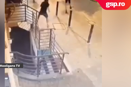 Bătaie între fanii celor de la „U” Cluj și CFR Cluj / Foto: Hooligans TV (Facebook)