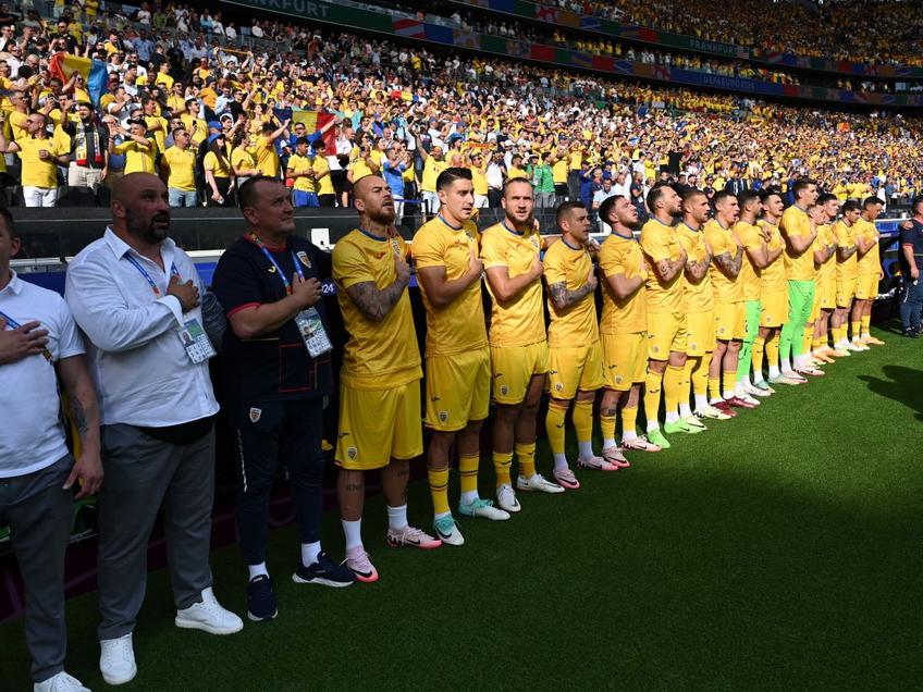 Toți jucătorii, stafful tehnic, oficialii și fanii „tricolori” au făcut să răsune azi și arena din Frankfurt / Foto: Imago