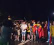 Imagini EPICE de la petrecerea „tricolorilor” » Coman, Stanciu și colegii au cântat și au dansat cu fanii: „Suntem made în România!”