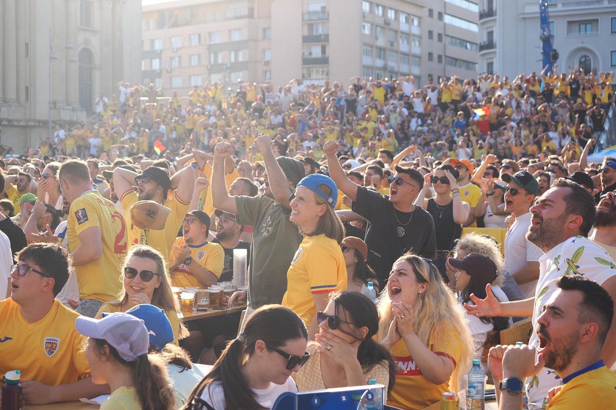 România are cele mai spectaculoase susținătoare! Imagini din fan zone-ul din Frankfurt