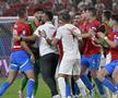 Altercația de la finalul meciului Cehia - Turcia / Sursă foto: Imago Images