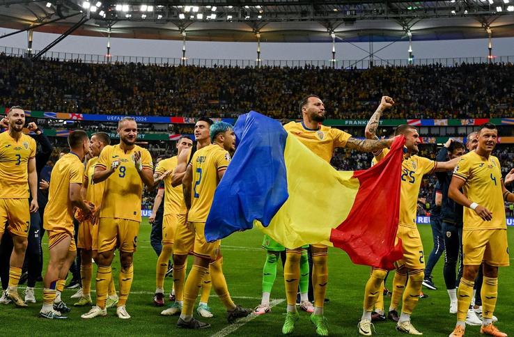 Bucuria României, după egalul cu Slovacia, foto: Imago Images
