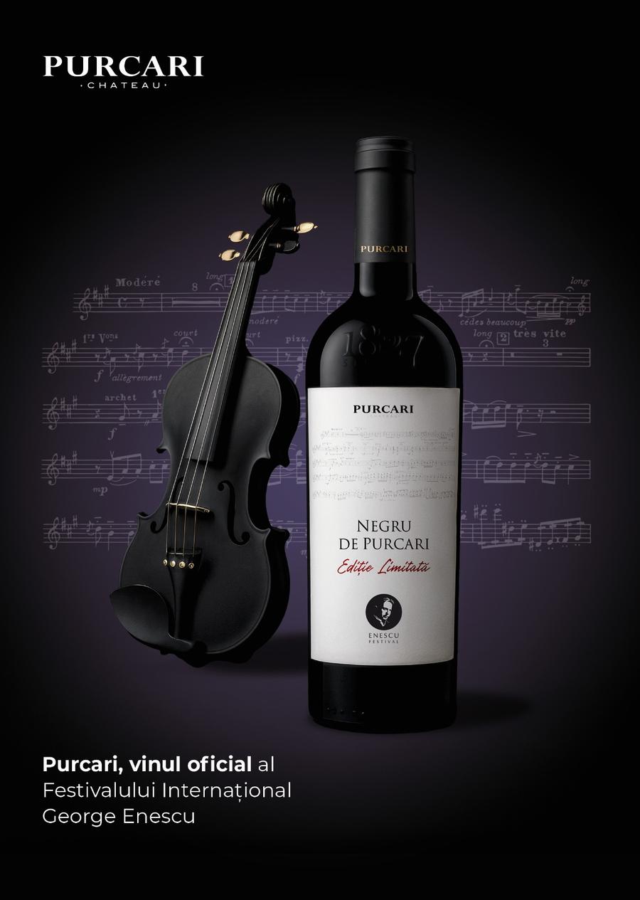 Negru de Purcari Vintage Edition Purcari devine vinul oficial al Festivalului Internațional George Enescu și lansează un vin de colecție dedicat ediției 2025