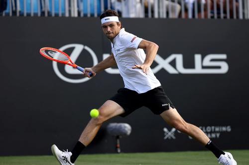 Meciul dintre Taylor Fritz și Joao Fonseca a fost suspendat și continuat în ziua următoare/Foto: Getty Images