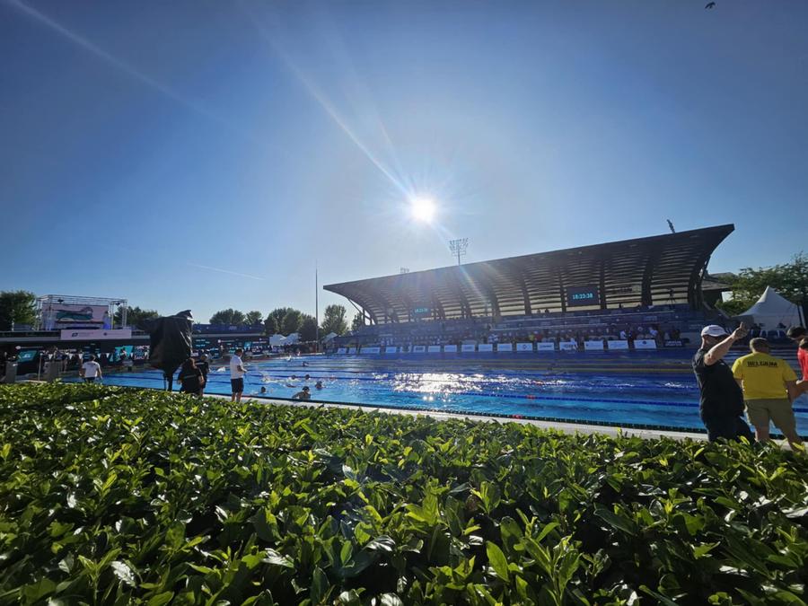 Bazinul din baza X-Bionic Sphere/Foto: Roxana Fleșeru David Popovici, CALIFICARE de pe primul loc în finala de 200m de la CE U23! Diseară e FINALA: cine transmite și ora