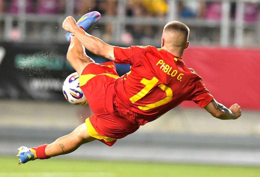 Pablo Garcia, în Spania U19 – Olanda U19, finala EURO U19 // foto: Cristi Preda (GSP)