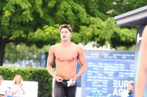 Denis Popescu după finala de la 100 m fluture FOTO Roxana Fleșeru